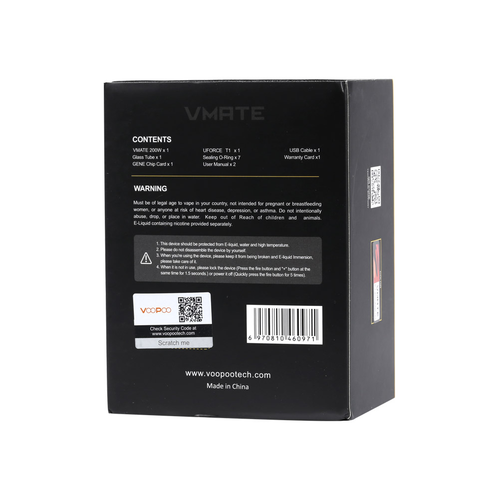 VOOPOO VMATE 200W Kit with UFORCE T1 Tank 8ml