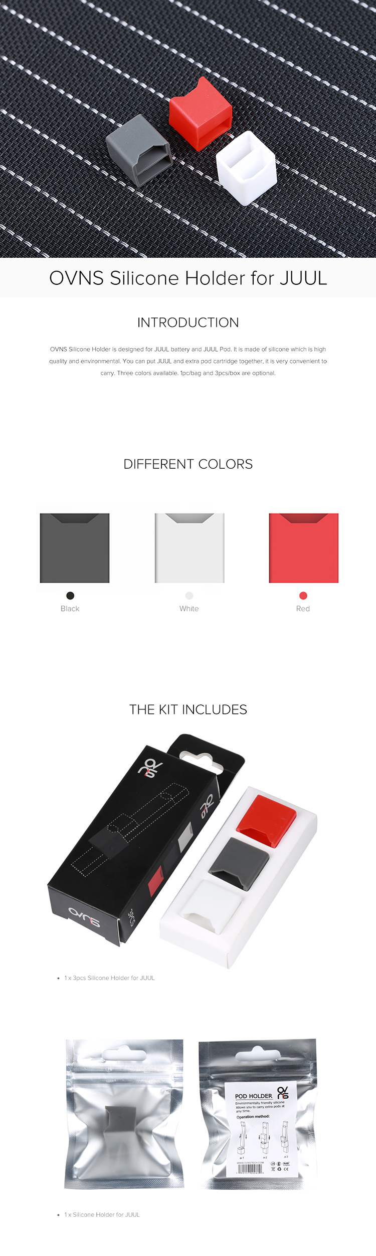 OVNS Silicone Holder for JUUL