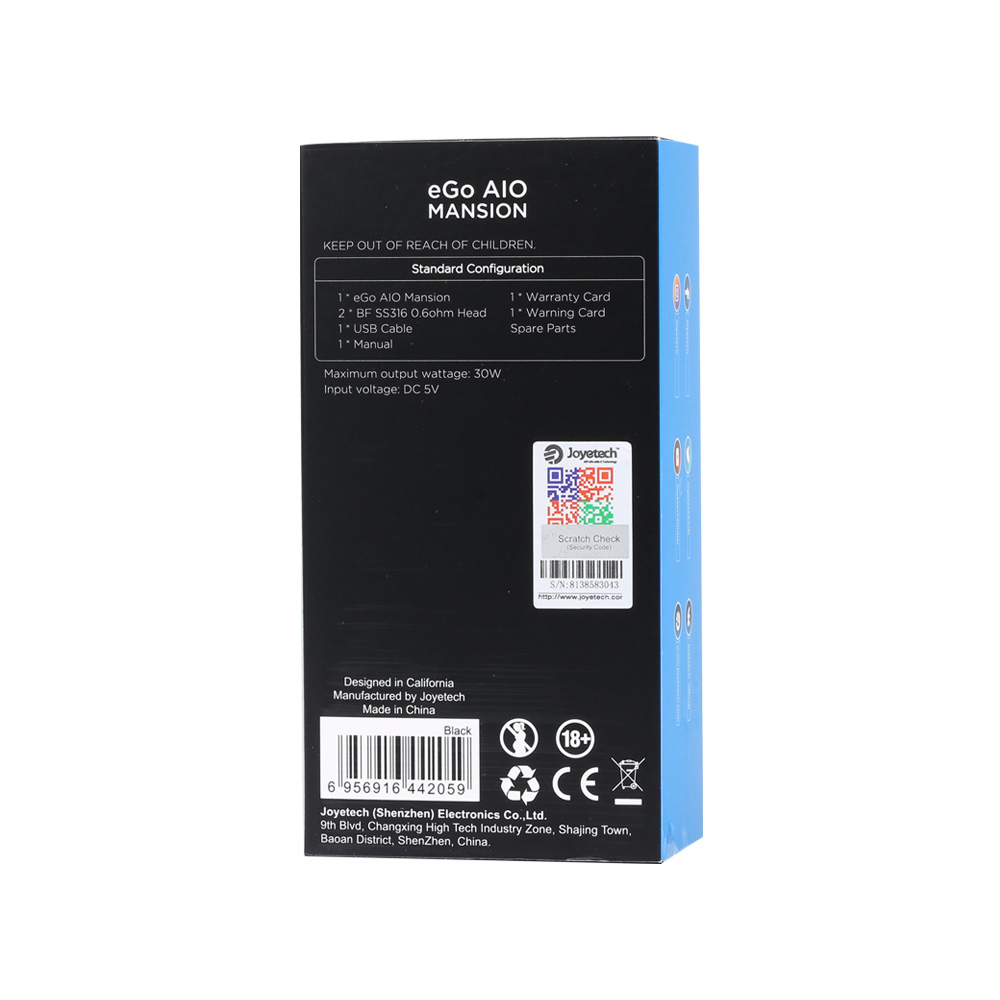 Joyetech eGo AIO Mansion Pod System Kit 1300mAh with 2ml