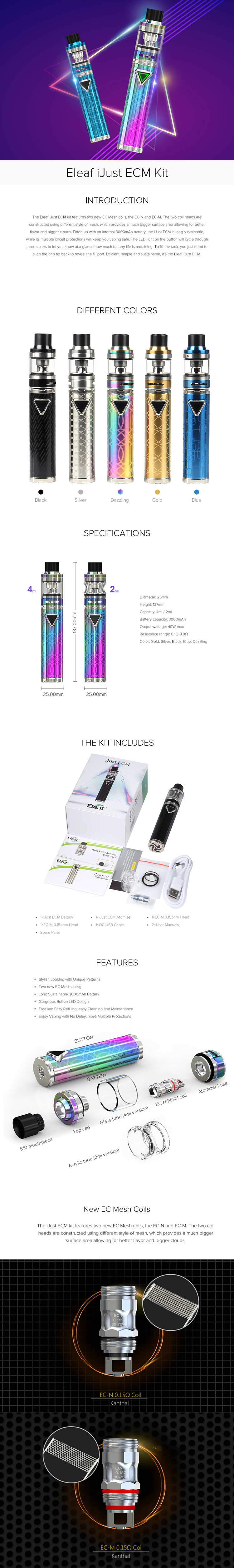 Eleaf iJust ECM Starter Kit Eleaf iJust ECM Starter Kit