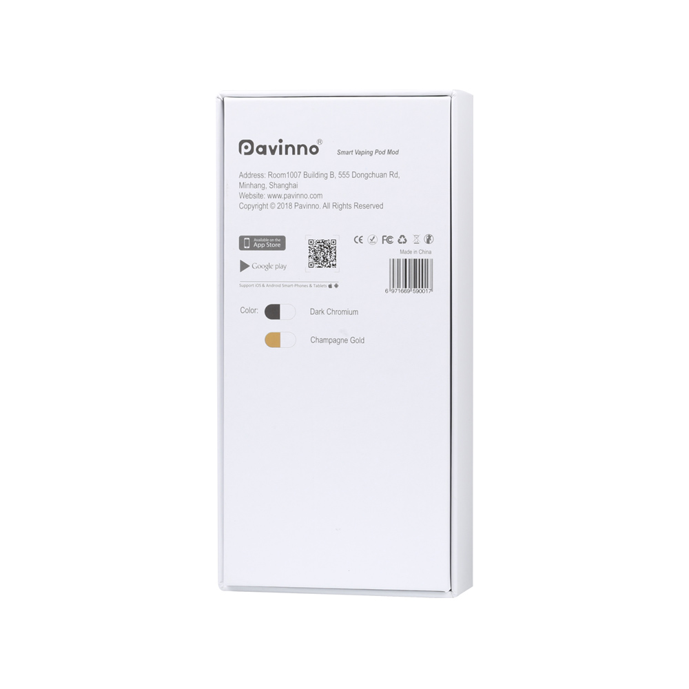 Pavinno Puro Bluetooth APP Control Smart Vaping Pod Kit 1450mah & 2ml
