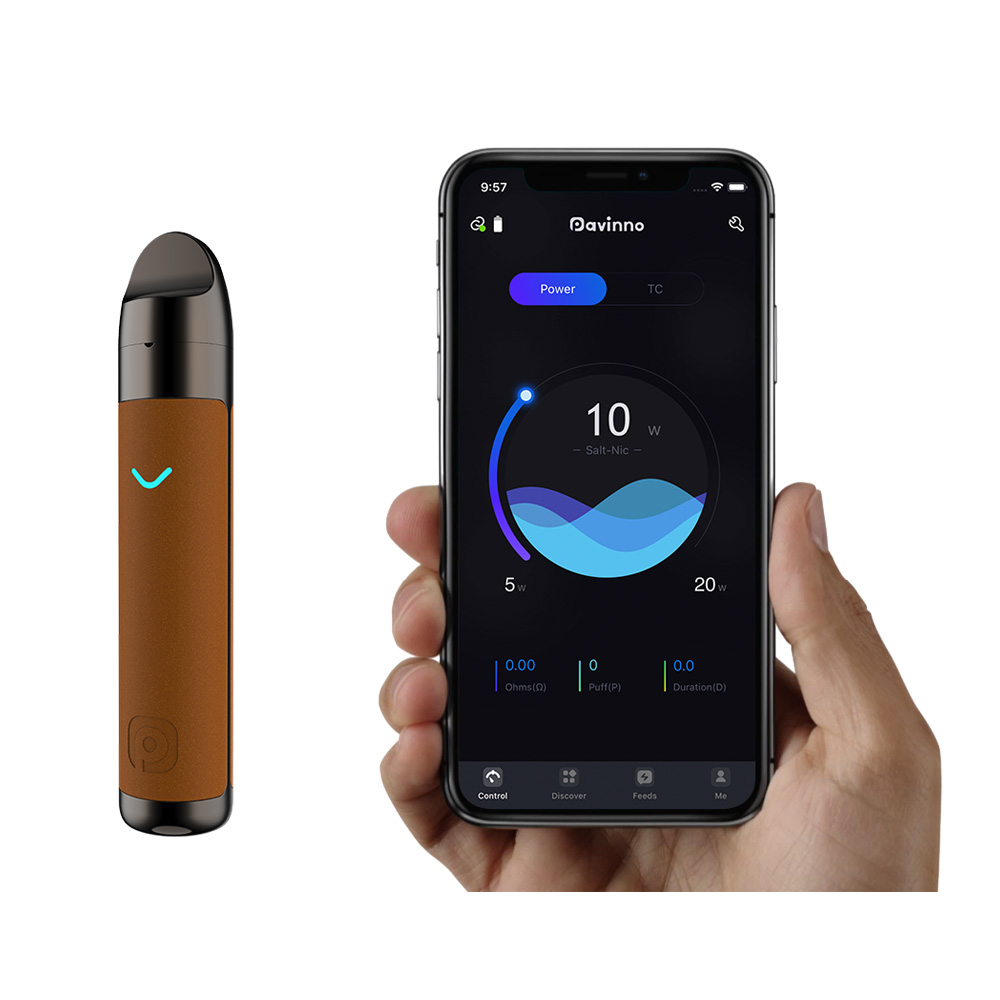 Pavinno Puro Bluetooth APP Control Smart Vaping Pod Kit 1450mah & 2ml