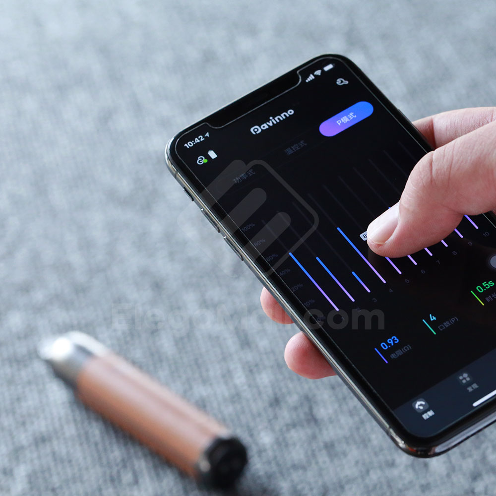 Pavinno Puro Bluetooth APP Control Smart Vaping Pod Kit 1450mah & 2ml