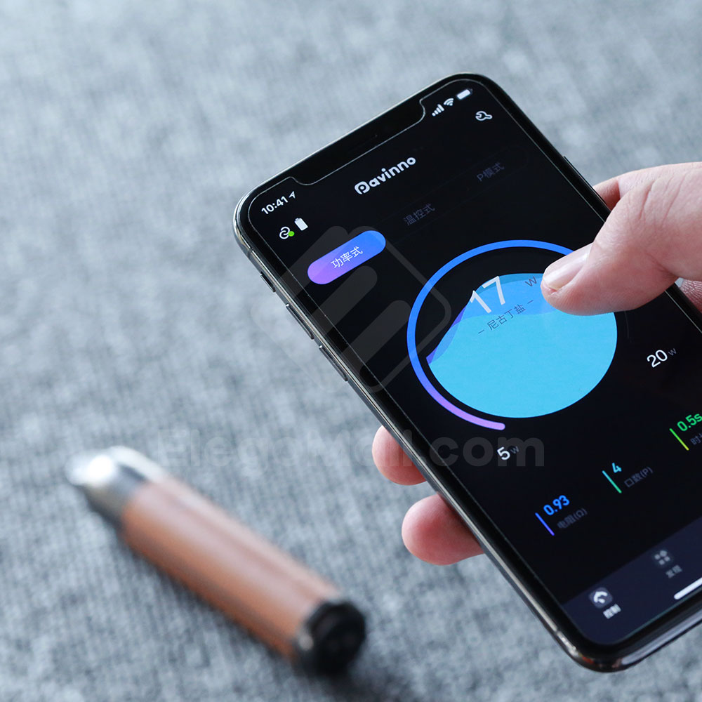 Pavinno Puro Bluetooth APP Control Smart Vaping Pod Kit 1450mah & 2ml