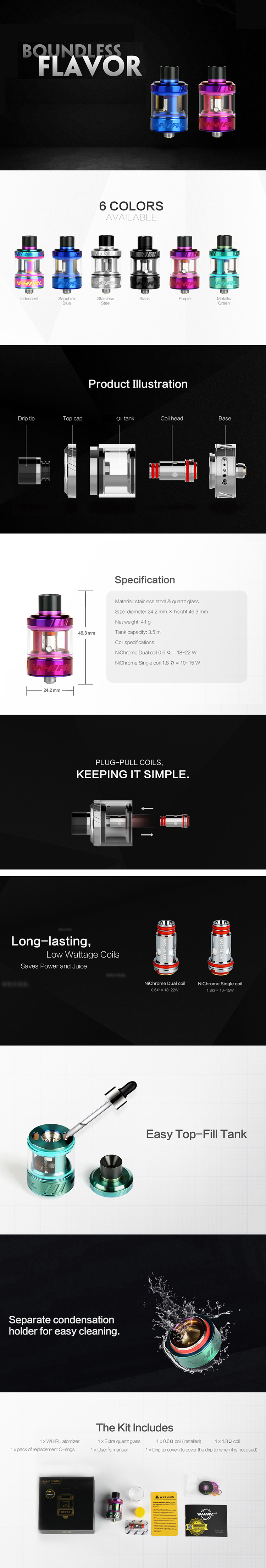 Uwell Whirl Tank 3.5ml Uwell Whirl Tank 3.5ml