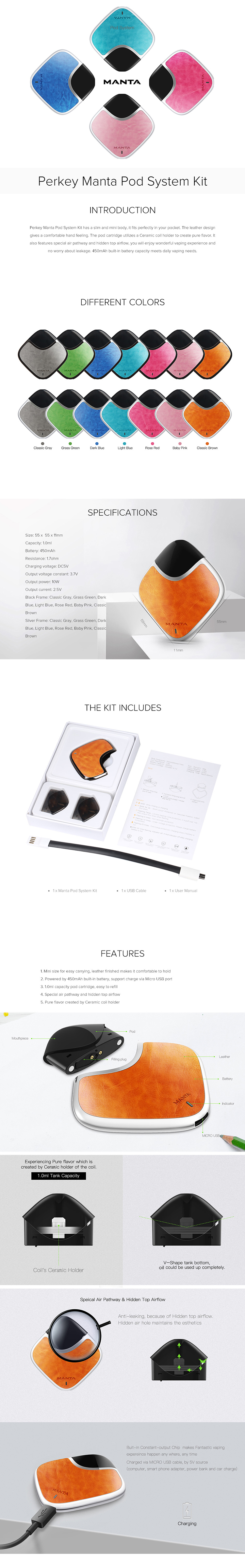 Perkey Manta Pod Kit Perkey Manta Pod Kit