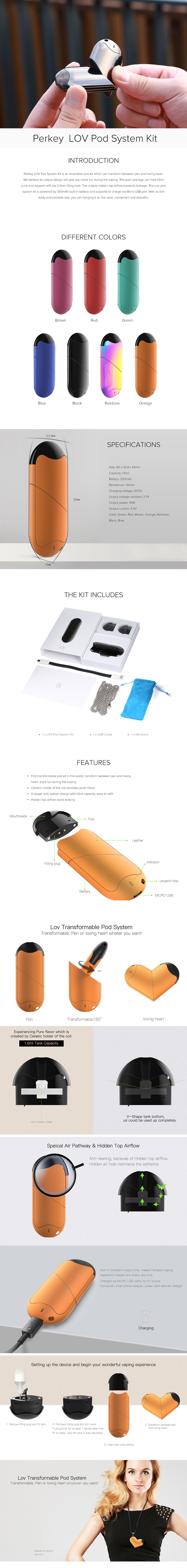 Perkey Lov Transformable Pod Kit Perkey Lov Transformable Pod Kit