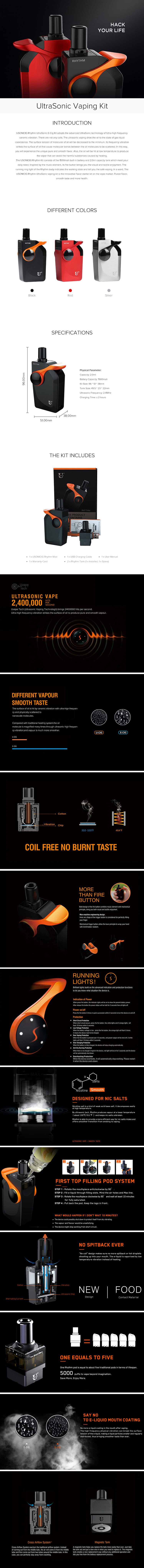 USONICIG Rhythm UltraSonic Vaping Kit USONICIG Rhythm UltraSonic Vaping Kit