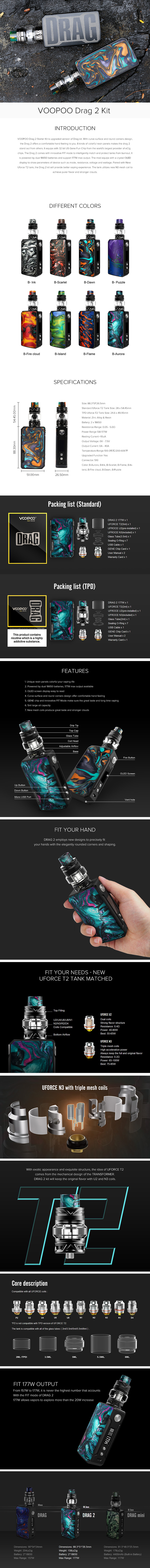 VOOPOO Drag 2 Starter Kit VOOPOO Drag 2 Starter Kit