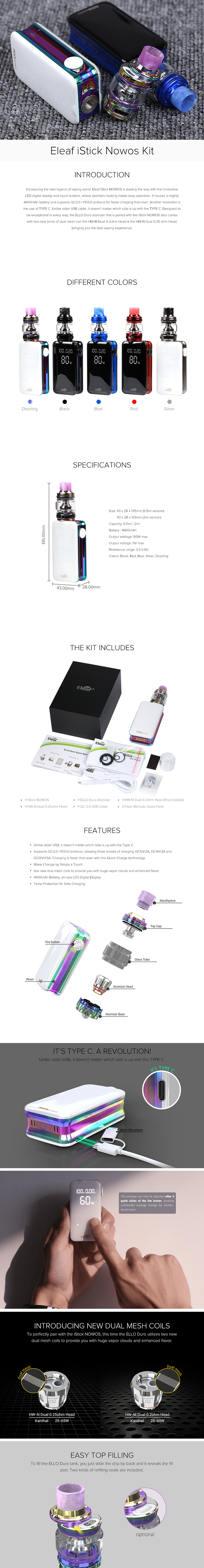 Eleaf iStick Nowos kit Eleaf iStick Nowos kit