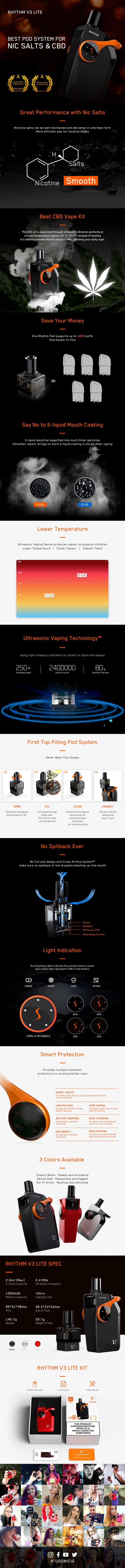 USONICIG Rhythm UltraSonic Vape Kit Lite Edition USONICIG Rhythm UltraSonic Vape Kit Lite Edition