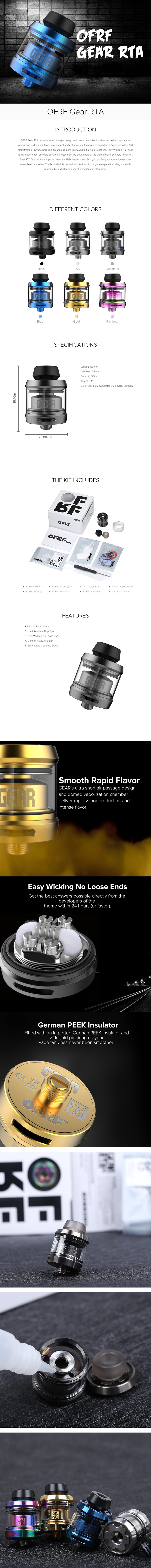 OFRF Gear RTA Atomizer OFRF Gear RTA Atomizer