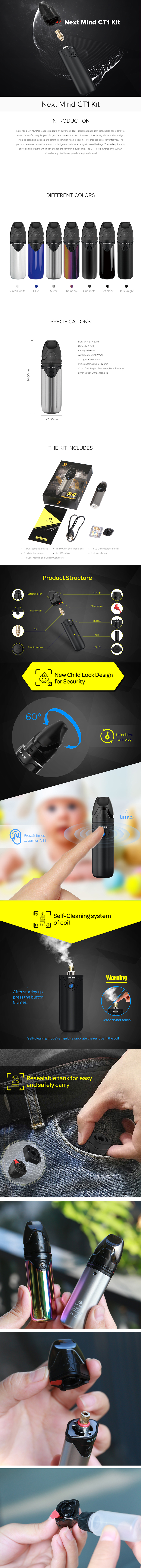 Next Mind CT1 Pod Vape Kit