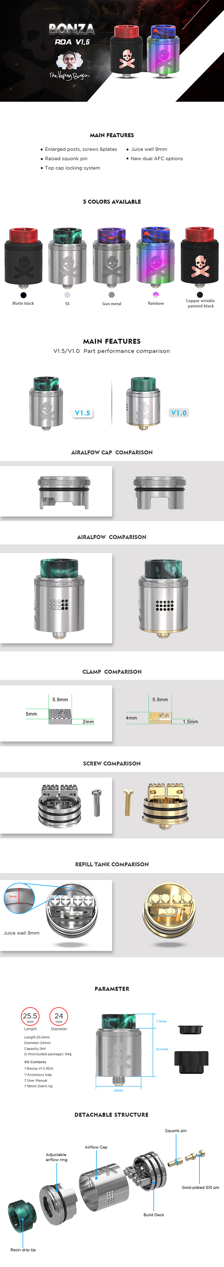 Vandy Vape Bonza V1.5 RDA