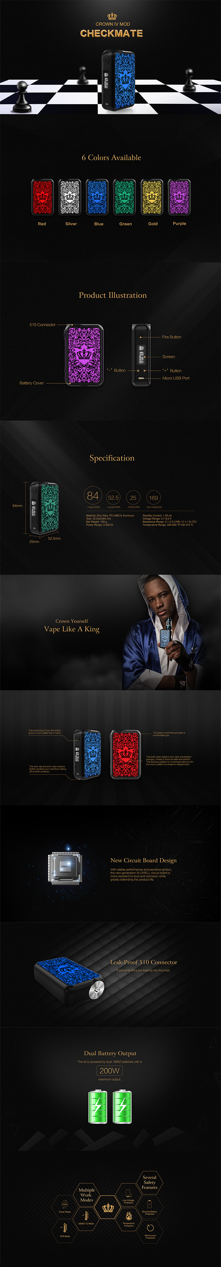 Uwell Crown IV Mod Uwell Crown IV Mod
