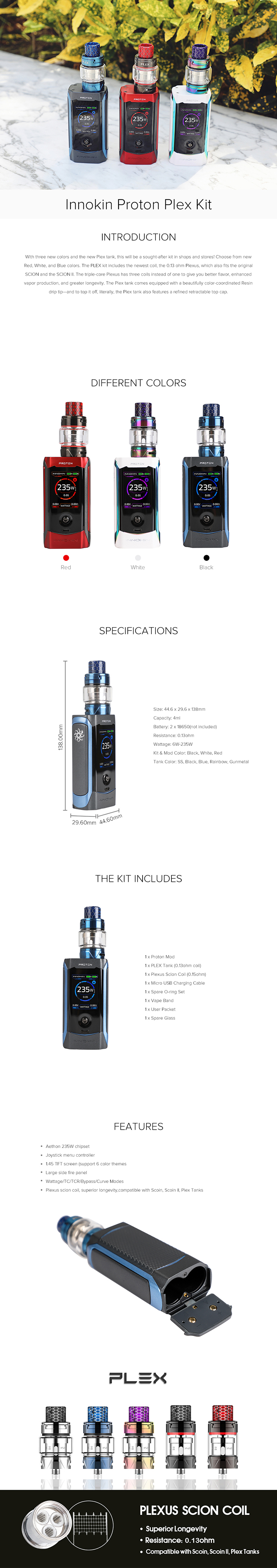 Innokin Proton Plex kit Innokin Proton Plex kit