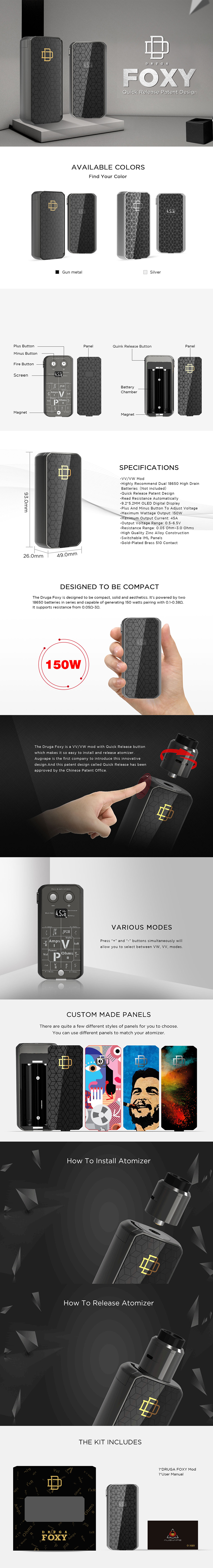 Augvape Druga Foxy Mod Augvape Druga Foxy Mod