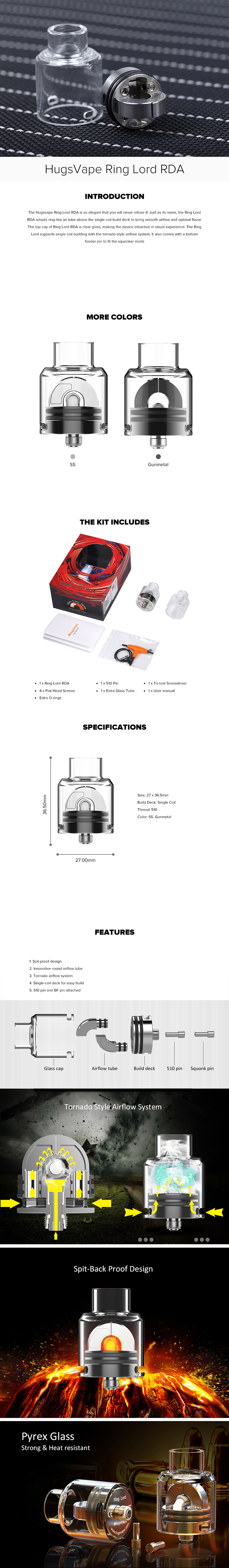 Hugsvape Ring Lord RDA