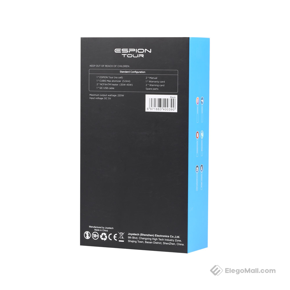 Joyetech Espion Tour Kit with Cubis Max