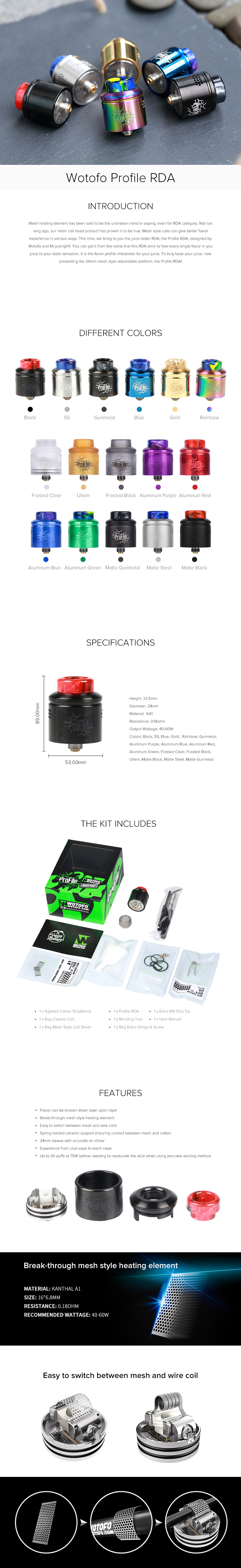 Wotofo Profile RDA Wotofo Profile RDA