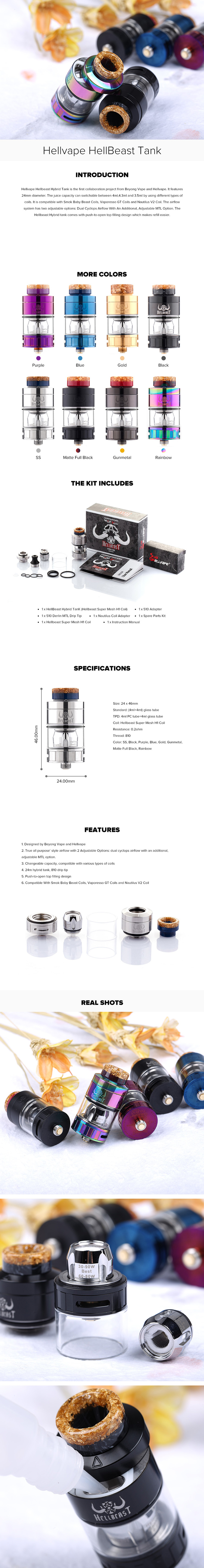 Hellvape Hellbeast Hybrid Tank Hellvape Hellbeast Hybrid Tank