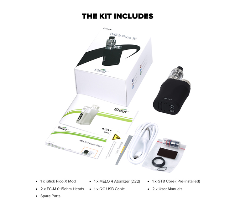Eleaf iStick Pico X with Melo 4 Kit Eleaf iStick Pico X with Melo 4 Kit