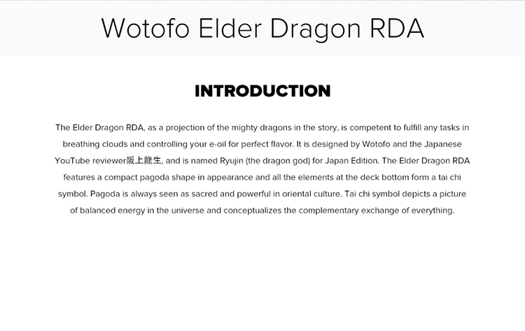 Wotofo Elder Dragon RDA Wotofo Elder Dragon RDA