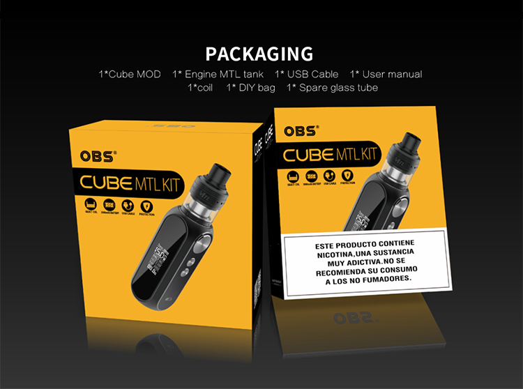OBS Cube MTL 80W Kit OBS Cube MTL 80W Kit