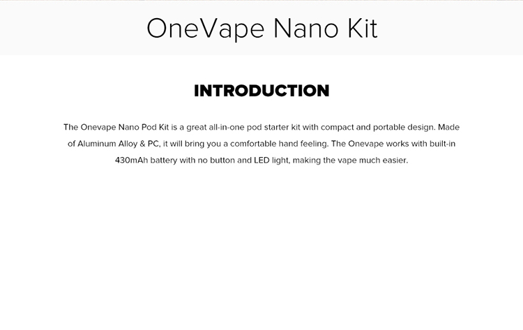 OneVape Nano Kit OneVape Nano Kit