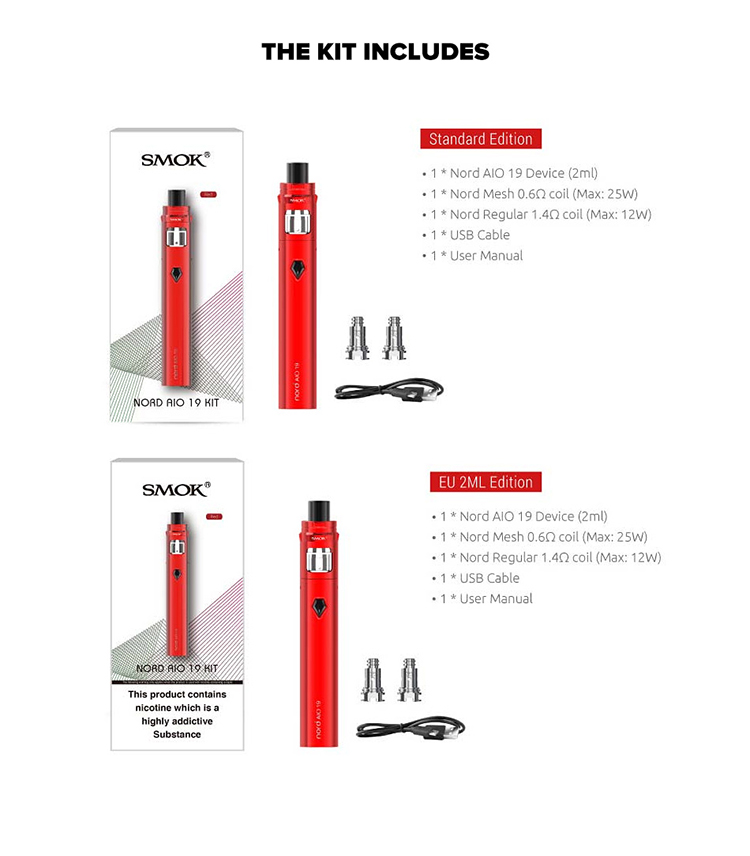 SMOK Nord AIO 19 Starter Kit SMOK Nord AIO 19 Starter Kit