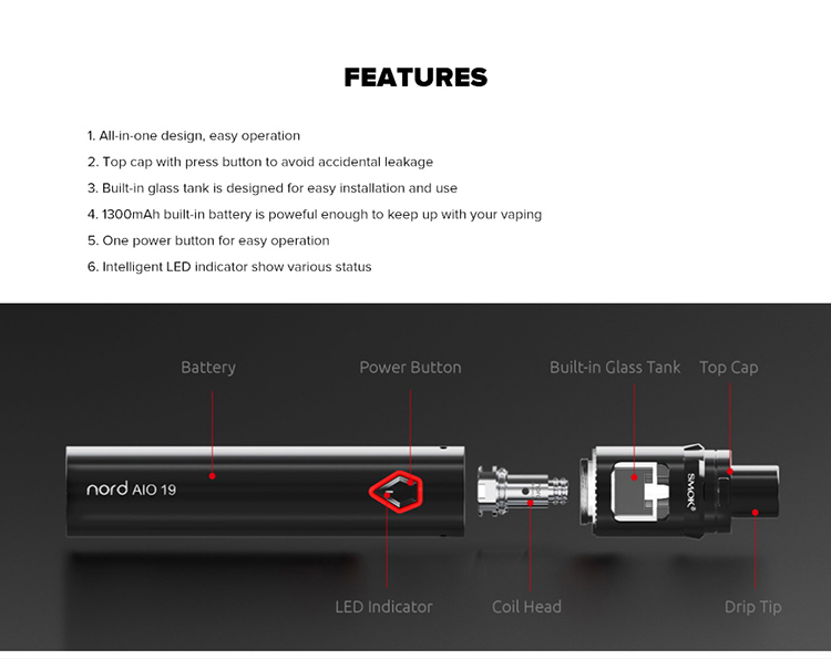 SMOK Nord AIO 19 Starter Kit SMOK Nord AIO 19 Starter Kit