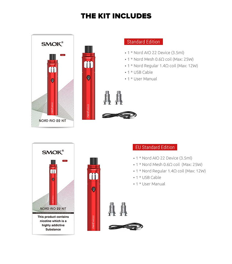 SMOK Nord AIO 22 Starter Kit SMOK Nord AIO 22 Starter Kit
