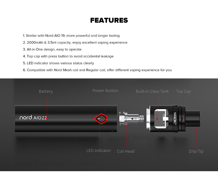 SMOK Nord AIO 22 Starter Kit SMOK Nord AIO 22 Starter Kit