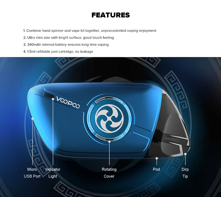 VOOPOO ROTA Spinning Pod System Kit VOOPOO ROTA Spinning Pod System Kit