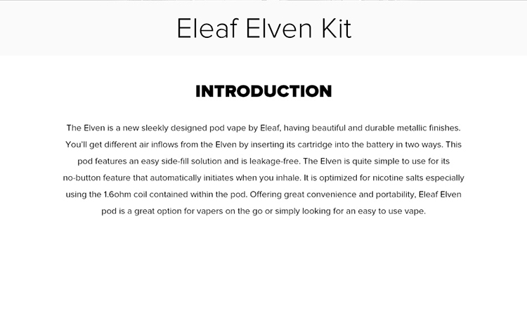 Eleaf Elven Pod Vape Kit