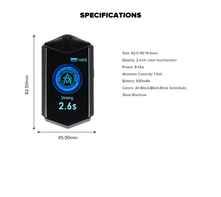 Asvape Touch Pod Starter Kit 500mAh & 1.5ml