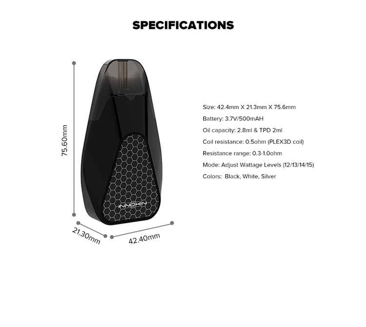 Innokin DV Plex3D Mesh Coil Pod Kit Innokin DV Plex3D Mesh Coil Pod Kit