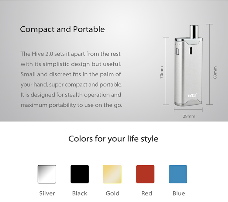 Yocan Hive 2.0 All-in-One Starter Kit 650mAh Yocan Hive 2.0 All-in-One Starter Kit 650mAh