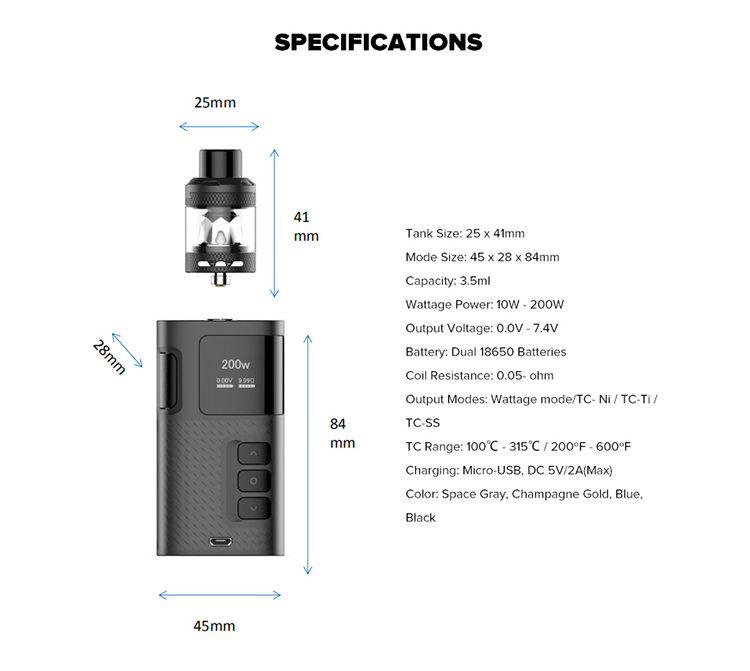Kanger Ripple 200W Starter Kit with Ripple Tank
