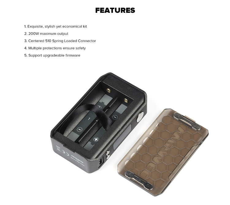 Wismec Sinuous V200 200W Box Mod Wismec Sinuous V200 200W Box Mod