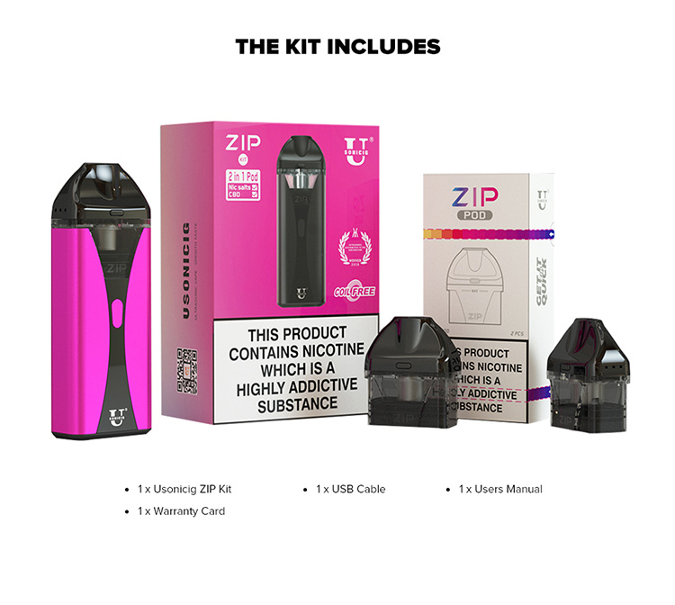Usonicig Zip 2-in-1 Starter Kit 1200mah