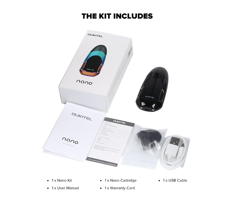 Oukitel Nano Pod System Kit 2ml & 400mAh
