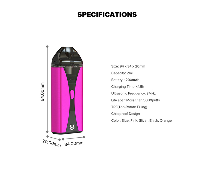 Usonicig Zip 2-in-1 Starter Kit 1200mah