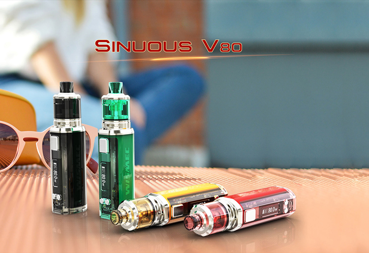 Wismec Sinuous V80 Kit with Amor NSE Atomizer Wismec Sinuous V80 Kit with Amor NSE Atomizer