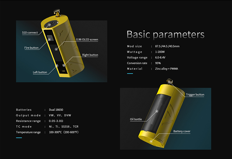 Smoant Battlestar Squonker 200W Kit Smoant Battlestar Squonker 200W Kit