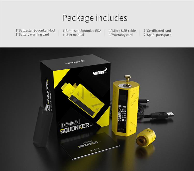 Smoant Battlestar Squonker 200W Kit Smoant Battlestar Squonker 200W Kit