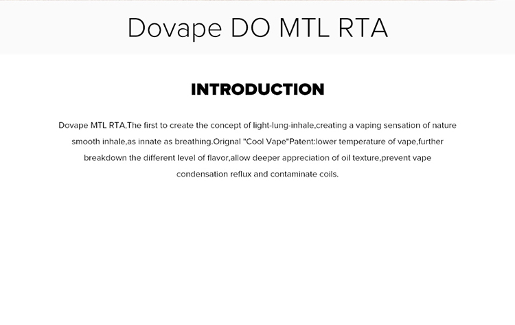 Dovape DO MTL RTA 2ml Dovape DO MTL RTA 2ml