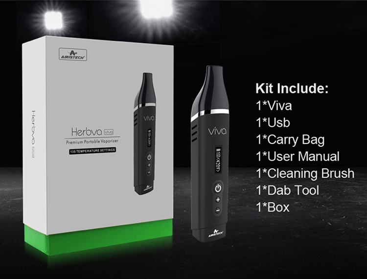 Airistech Herbva Viva Vaporizer Kit 2000mAh Airistech Herbva Viva Vaporizer Kit 2000mAh