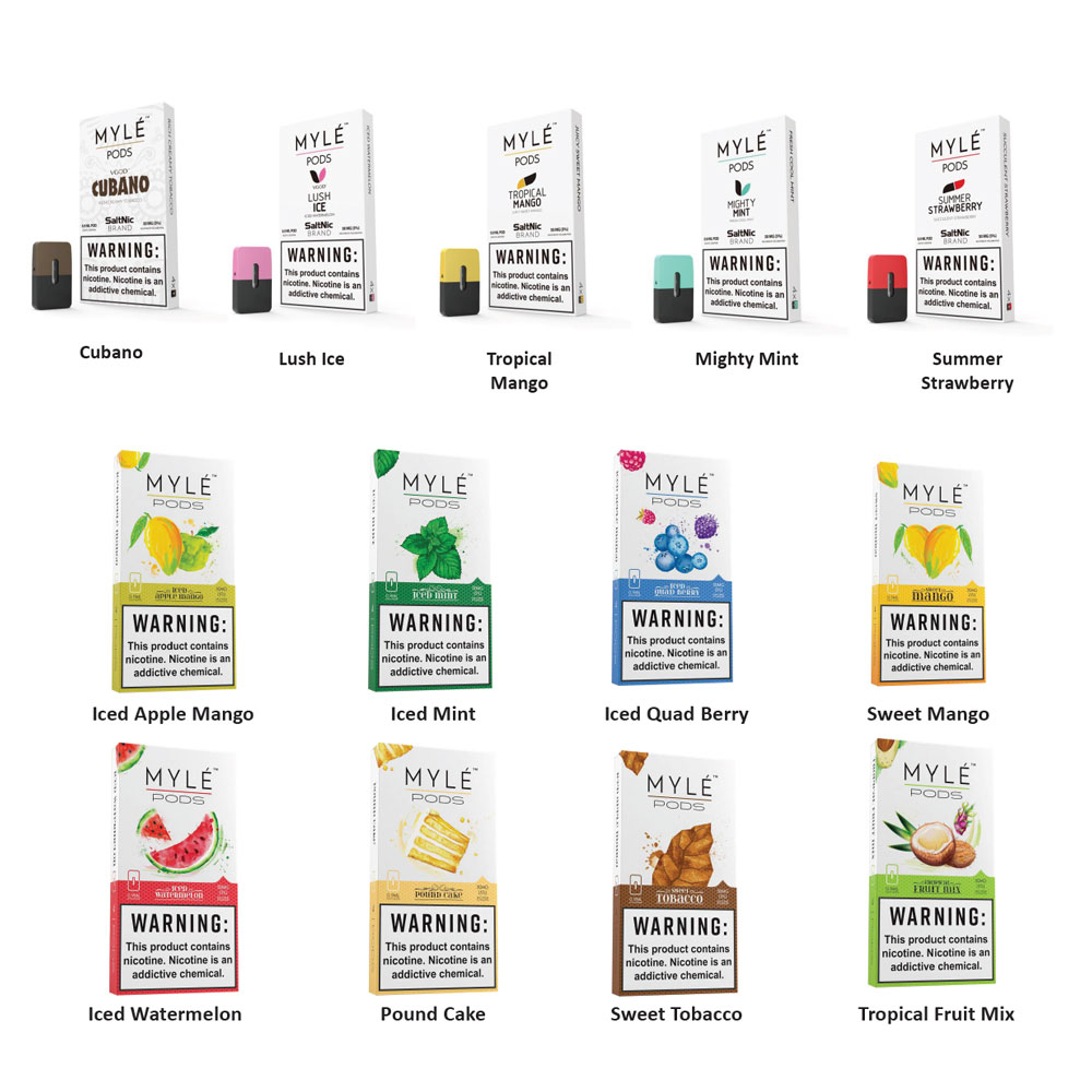 Mylé Salt Nicotine Pod Catridges 4pcs/pack