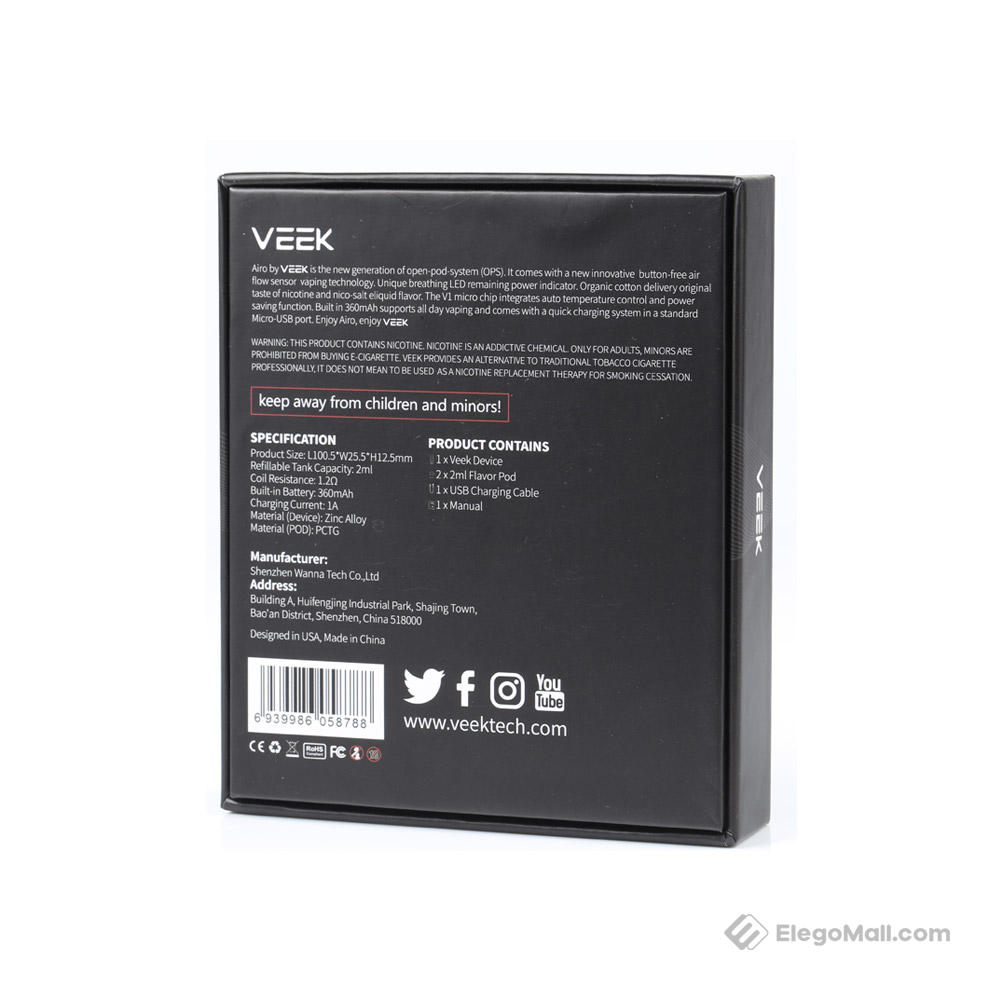 VEIIK Airo Pod System Kit 360mAh & 2ml